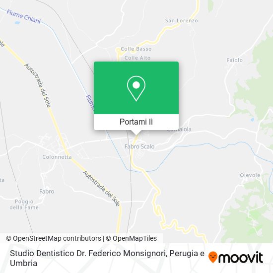 Mappa Studio Dentistico Dr. Federico Monsignori