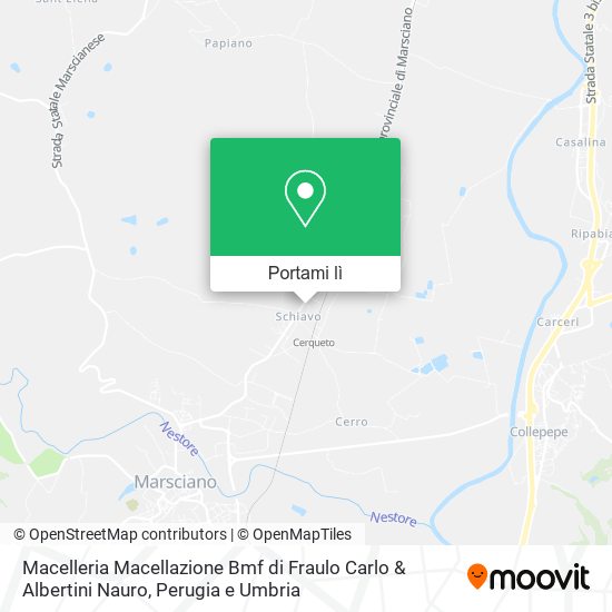 Mappa Macelleria Macellazione Bmf di Fraulo Carlo & Albertini Nauro