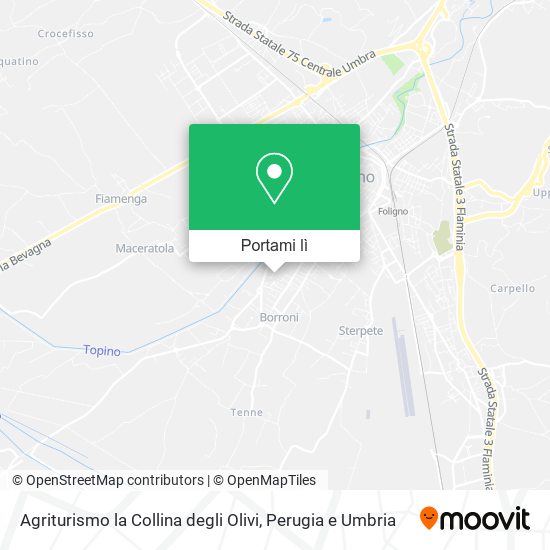 Mappa Agriturismo la Collina degli Olivi