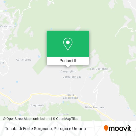 Mappa Tenuta di Forte Sorgnano