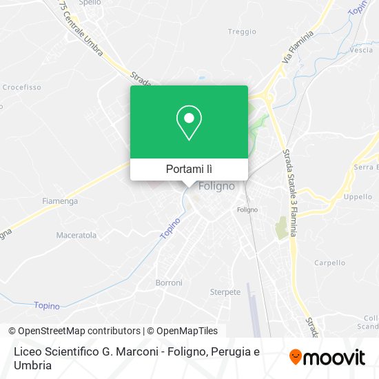 Mappa Liceo Scientifico G. Marconi - Foligno