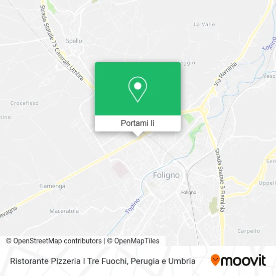 Mappa Ristorante Pizzeria I Tre Fuochi