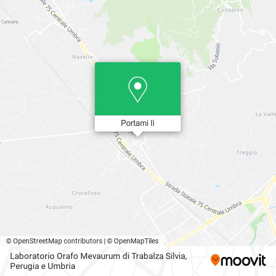 Mappa Laboratorio Orafo Mevaurum di Trabalza Silvia