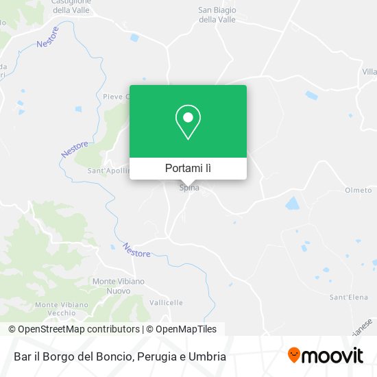 Mappa Bar il Borgo del Boncio