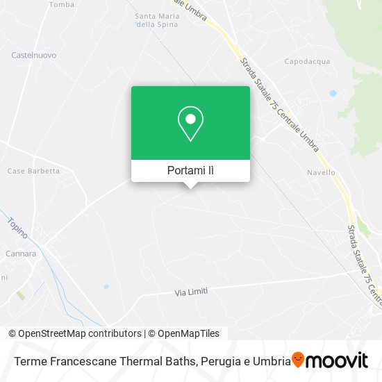 Mappa Terme Francescane Thermal Baths