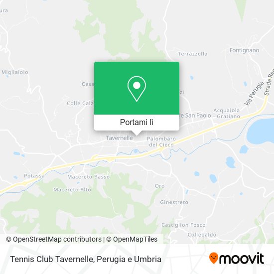 Mappa Tennis Club Tavernelle