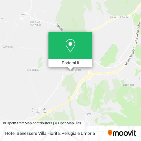 Mappa Hotel Benessere Villa Fiorita