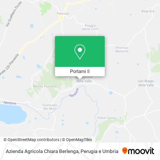 Mappa Azienda Agricola Chiara Berlenga