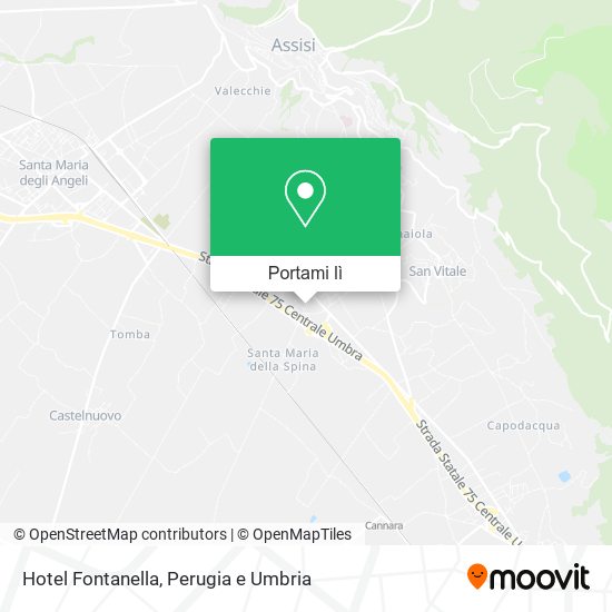 Mappa Hotel Fontanella