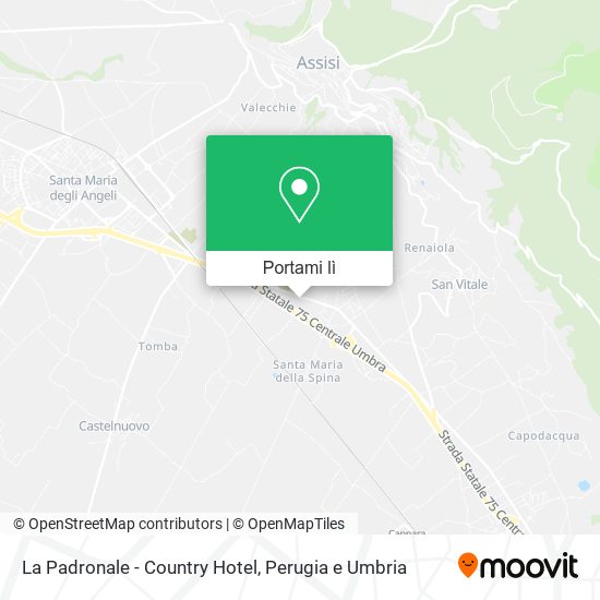 Mappa La Padronale - Country Hotel