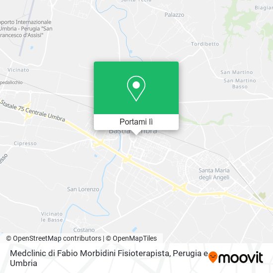 Mappa Medclinic di Fabio Morbidini Fisioterapista