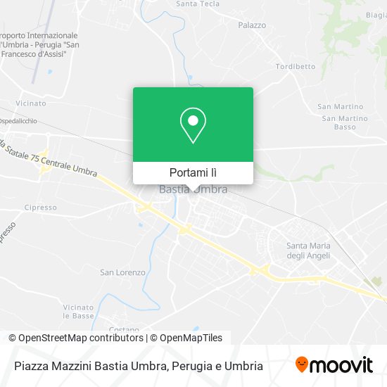 Mappa Piazza Mazzini Bastia Umbra