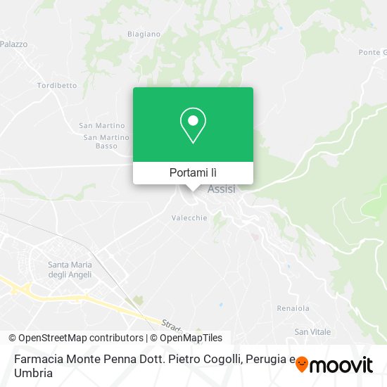 Mappa Farmacia Monte Penna Dott. Pietro Cogolli