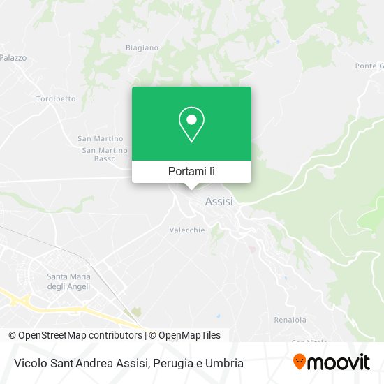 Mappa Vicolo Sant'Andrea Assisi