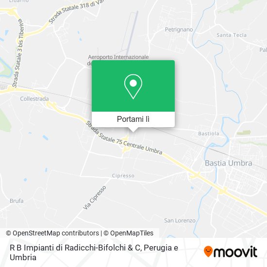Mappa R B Impianti di Radicchi-Bifolchi & C