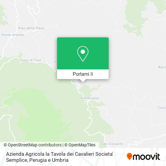 Mappa Azienda Agricola la Tavola dei Cavalieri Societa' Semplice