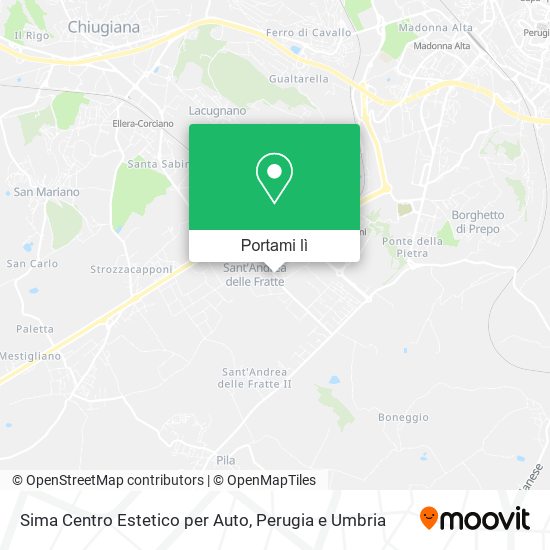 Mappa Sima Centro Estetico per Auto