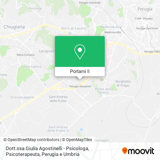 Mappa Dott.ssa Giulia Agostinelli - Psicologa, Psicoterapeuta