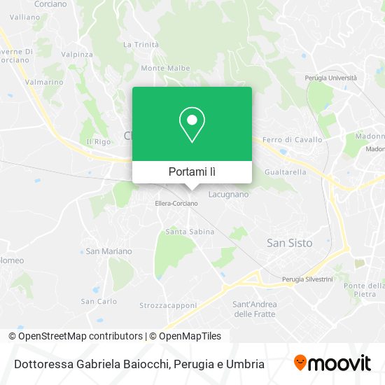 Mappa Dottoressa Gabriela Baiocchi