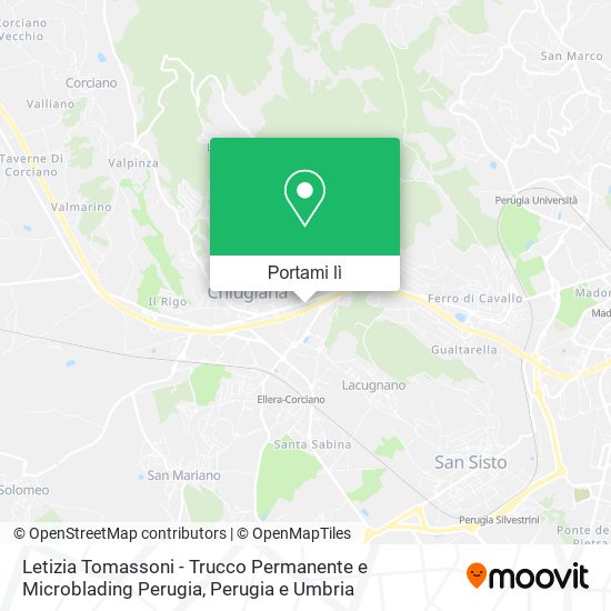 Mappa Letizia Tomassoni - Trucco Permanente e Microblading Perugia