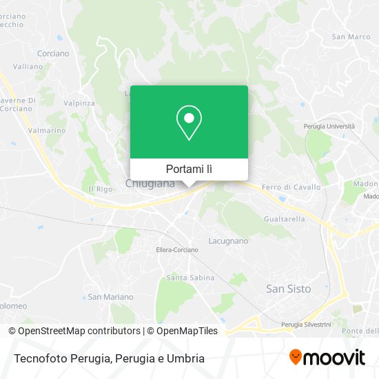 Mappa Tecnofoto Perugia