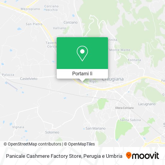 Mappa Panicale Cashmere Factory Store