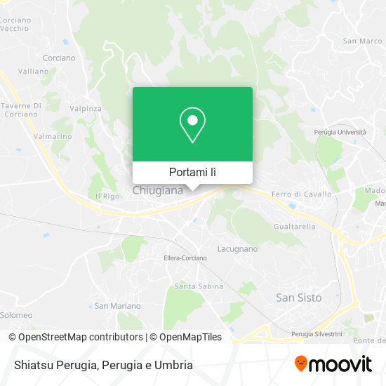 Mappa Shiatsu Perugia