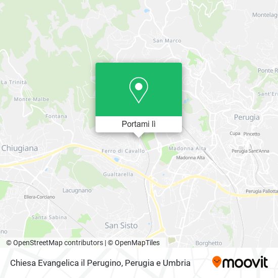 Mappa Chiesa Evangelica il Perugino