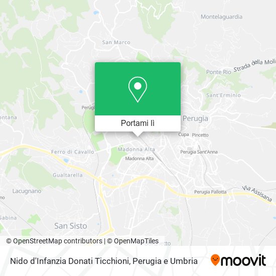Mappa Nido d'Infanzia Donati Ticchioni