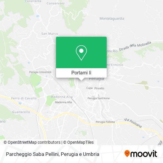 Mappa Parcheggio Saba Pellini