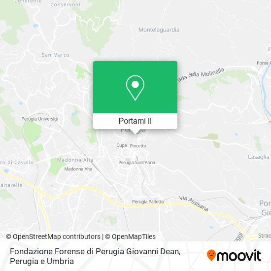 Mappa Fondazione Forense di Perugia Giovanni Dean