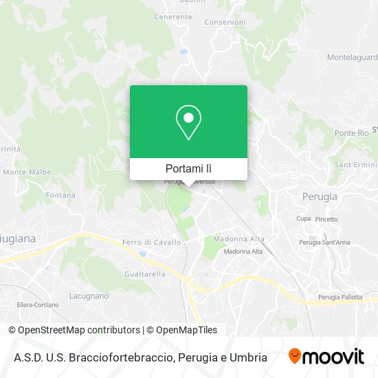 Mappa A.S.D. U.S. Bracciofortebraccio