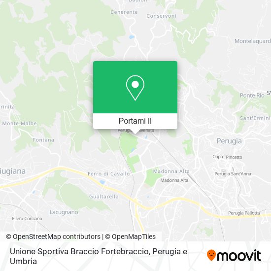 Mappa Unione Sportiva Braccio Fortebraccio