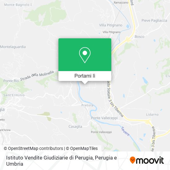 Mappa Istituto Vendite Giudiziarie di Perugia