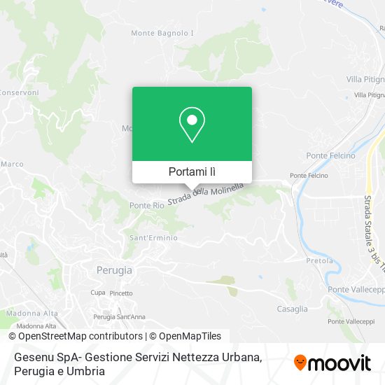 Mappa Gesenu SpA- Gestione Servizi Nettezza Urbana