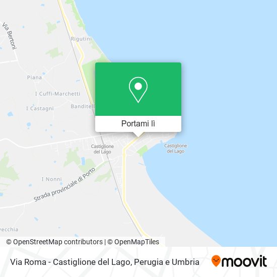Mappa Via Roma - Castiglione del Lago