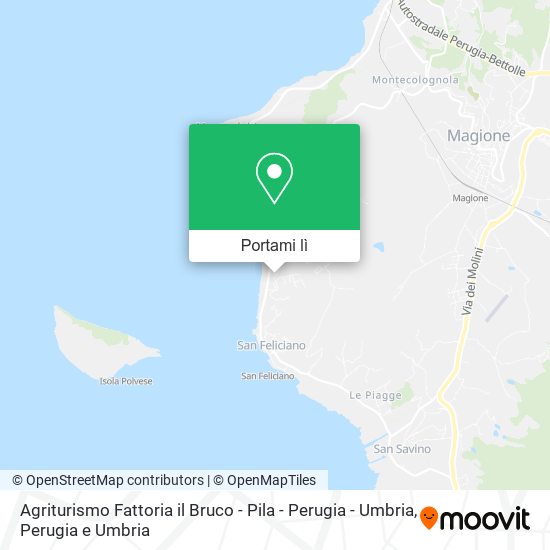 Mappa Agriturismo Fattoria il Bruco - Pila - Perugia - Umbria
