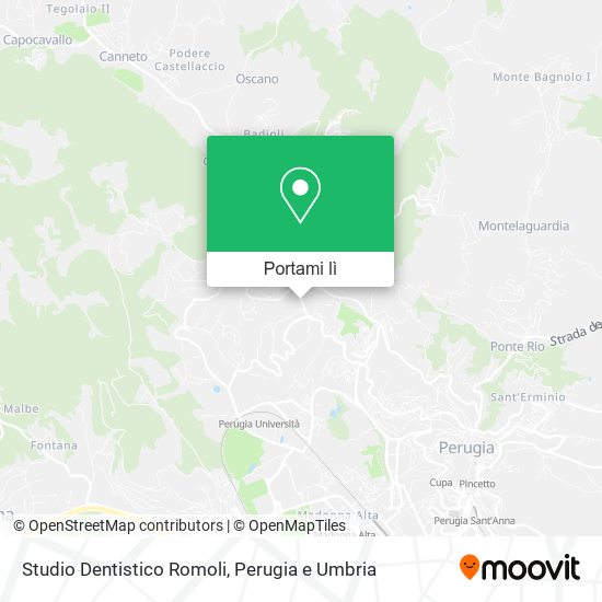 Mappa Studio Dentistico Romoli