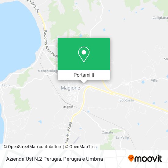 Mappa Azienda Usl N.2 Perugia