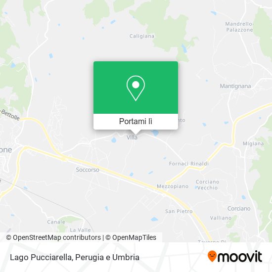 Mappa Lago Pucciarella