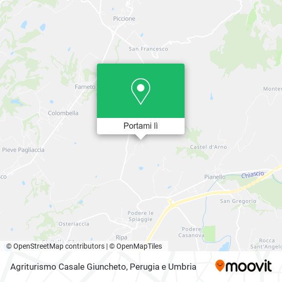 Mappa Agriturismo Casale Giuncheto