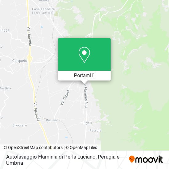 Mappa Autolavaggio Flaminia di Perla Luciano