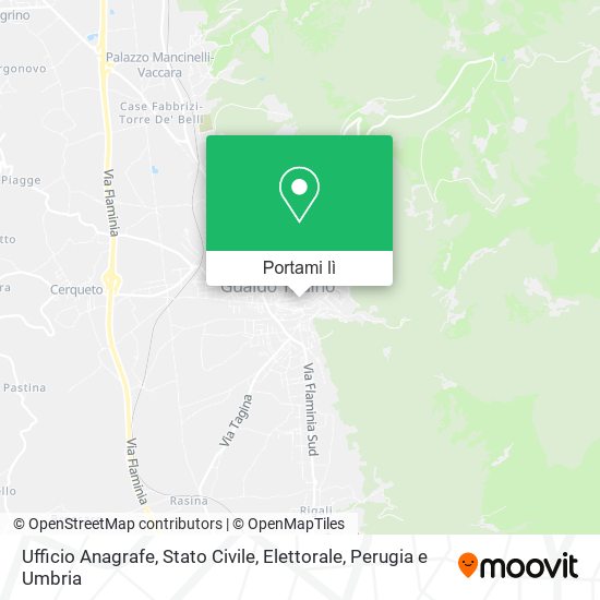 Mappa Ufficio Anagrafe, Stato Civile, Elettorale