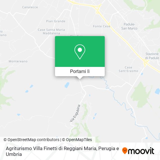 Mappa Agriturismo Villa Finetti di Reggiani Maria