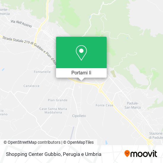 Mappa Shopping Center Gubbio