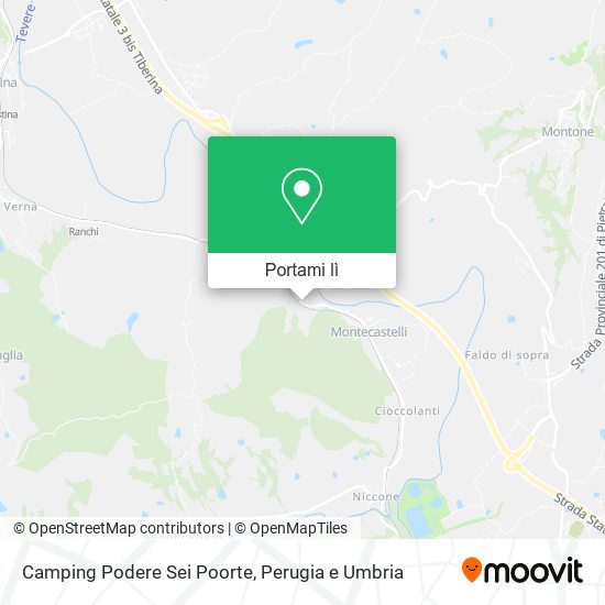 Mappa Camping Podere Sei Poorte