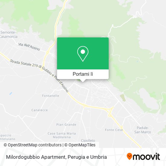 Mappa Milordogubbio Apartment