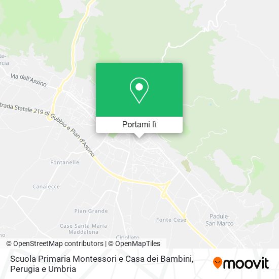 Mappa Scuola Primaria Montessori e Casa dei Bambini