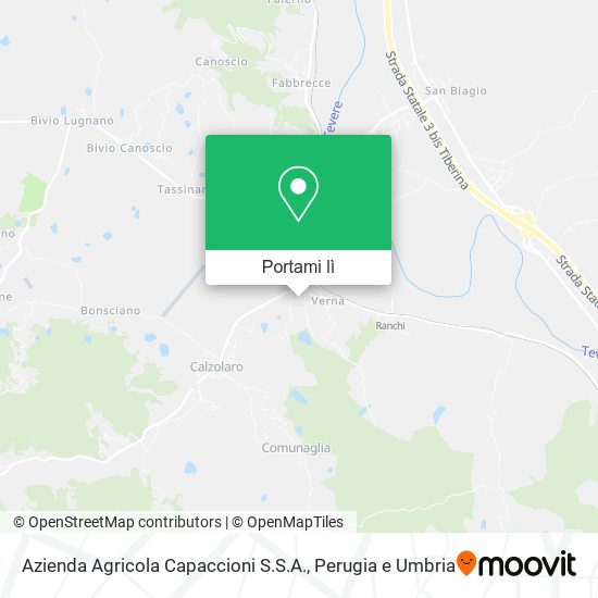Mappa Azienda Agricola Capaccioni S.S.A.