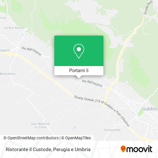 Mappa Ristorante il Custode